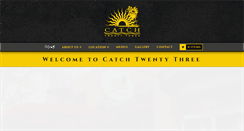 Desktop Screenshot of catchtwentythree.com